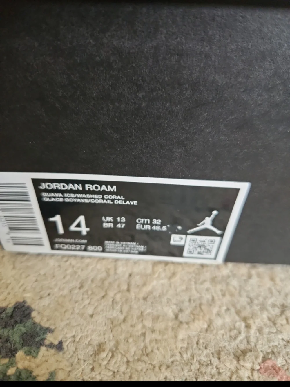 Size 14 JORDAN Roam Guava Ice Washed Coral - FQ0227-800 New in Box